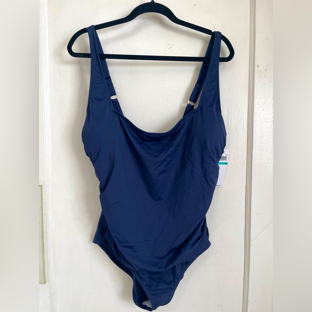 Anne Cole Swimsuit, Navy sz16  NEW WITH TAGS